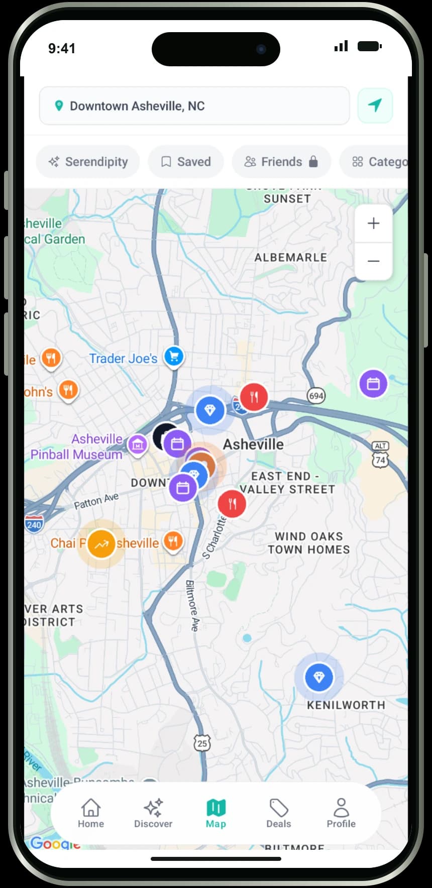 Local-Link nearby app screenshot in an iPhone